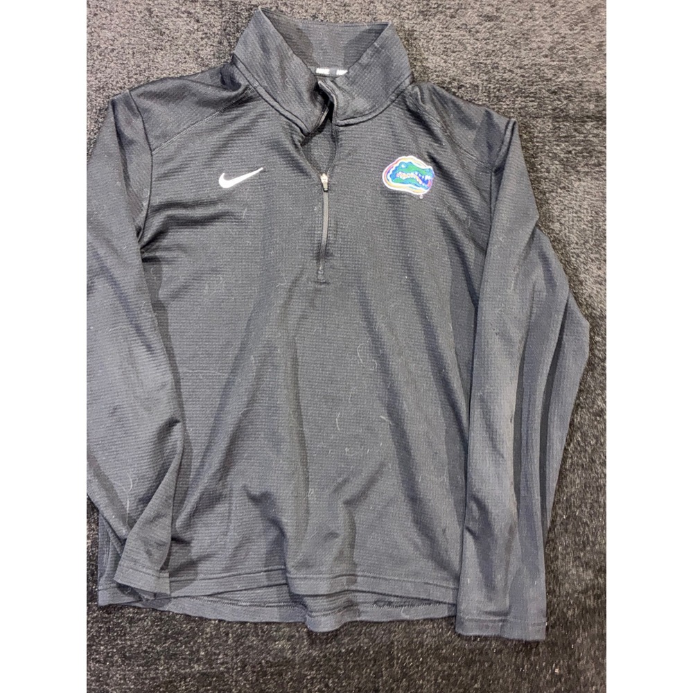 Nike Florida Gators Mens Medium Black Quarter Zip Pullover Long Sleeve Shirt